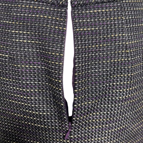 Tahari yellow, purple, black pencil skirt - size 2 - Picture 10 of 16